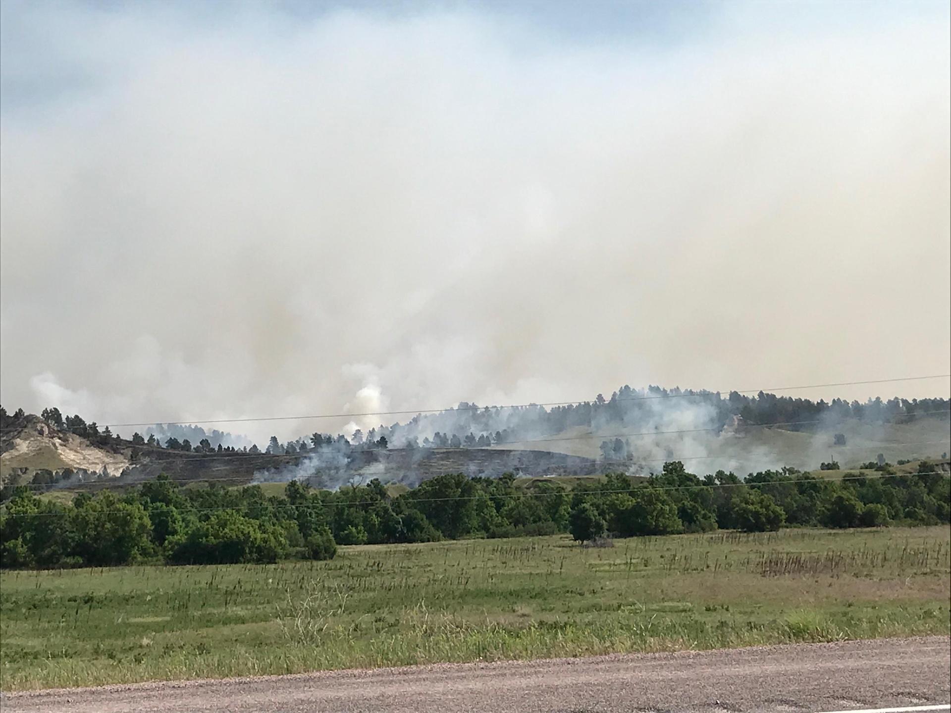 Wildfire Grows To 200 Acres On Pine Ridge